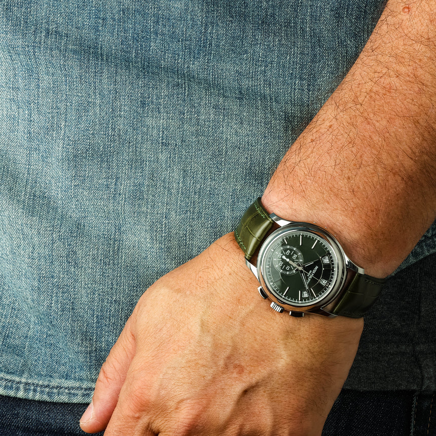 2021 Patek Philippe Annual Calendar Chronograph Green dial Ref: 5905-1A-001 Full Set & Full Patek Service