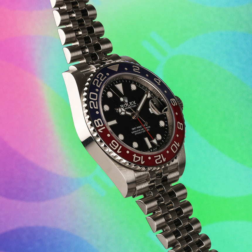 2022 Rolex GMT Master Pepsi ref: 126710BLRO Full Set Like New