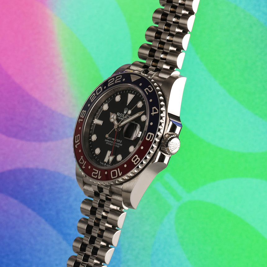 2022 Rolex GMT Master Pepsi ref: 126710BLRO Full Set Like New
