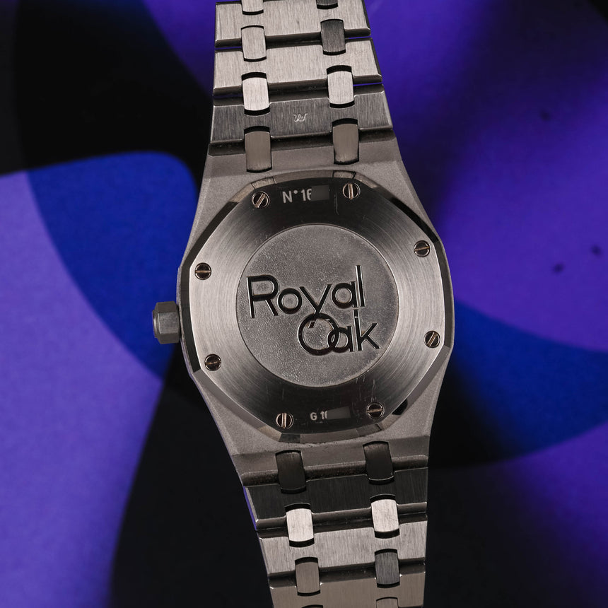 2009 Audemars Piguet Royal Oak Dual Time Blue dial ref: 26120st Boxes & Extract & AP Service !