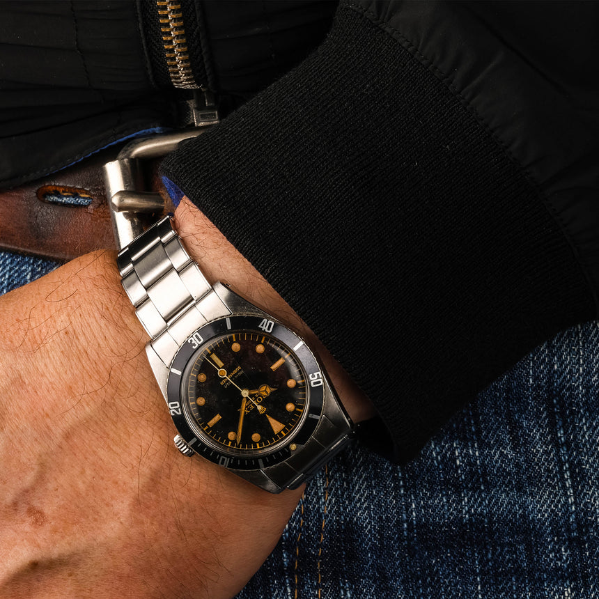 1957 Rolex Submariner “James Bond” ref. 6536/1: Beautiful lacquered tropical patina