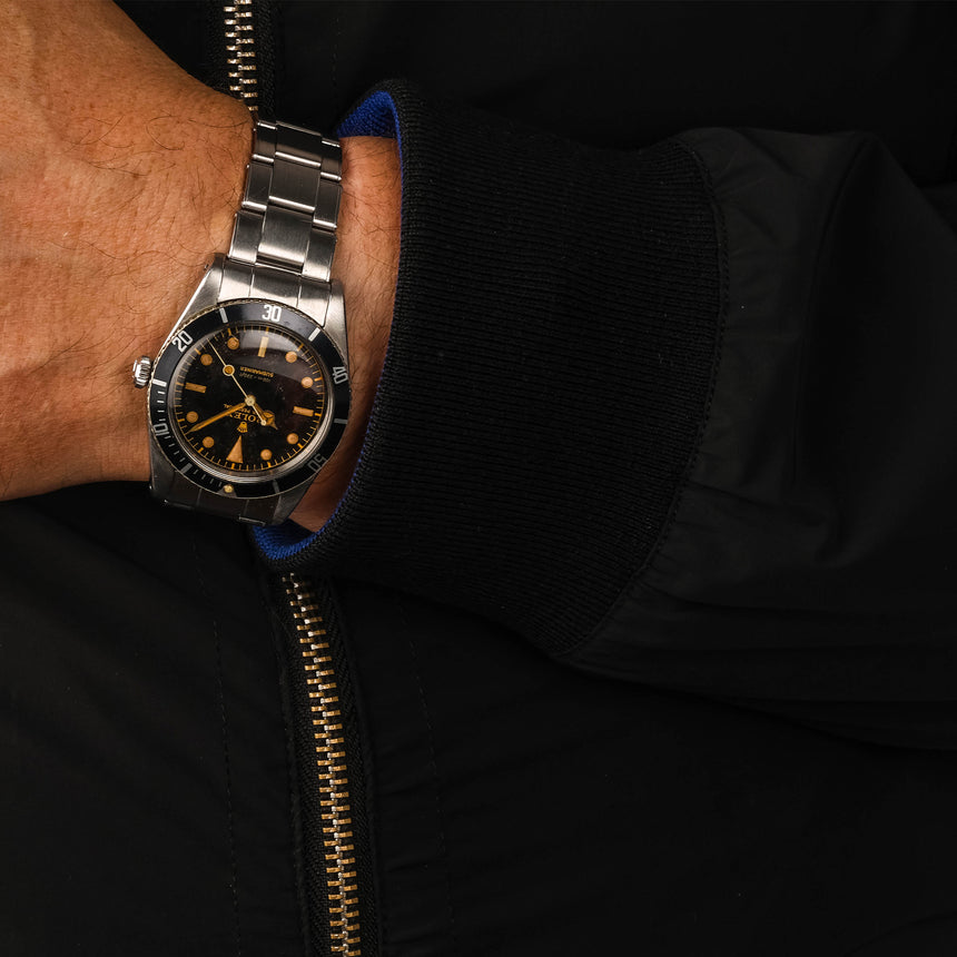 1957 Rolex Submariner “James Bond” ref. 6536/1: Beautiful lacquered tropical patina