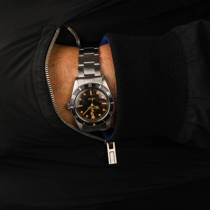 1957 Rolex Submariner “James Bond” ref. 6536/1: Beautiful lacquered tropical patina
