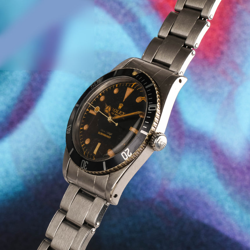 1957 Rolex Submariner “James Bond” ref. 6536/1: Beautiful lacquered tropical patina