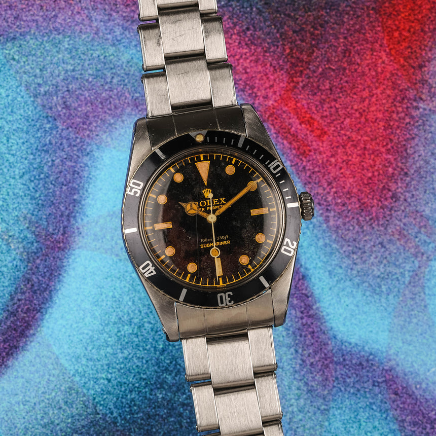 1957 Rolex Submariner “James Bond” ref. 6536/1: Beautiful lacquered tropical patina