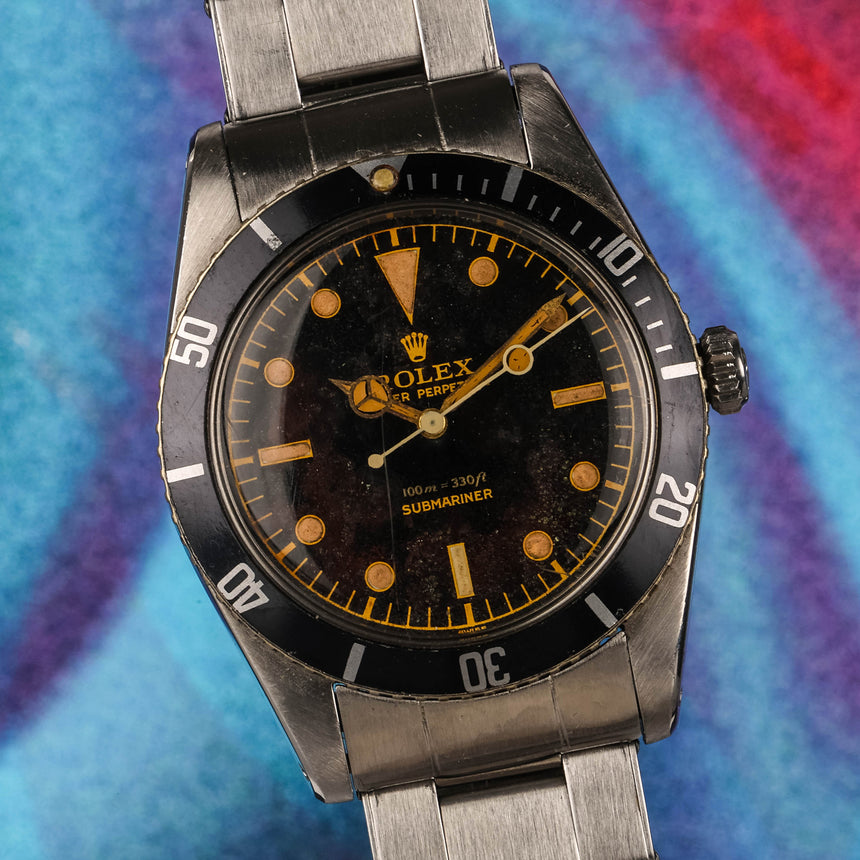 1957 Rolex Submariner “James Bond” ref. 6536/1: Beautiful lacquered tropical patina