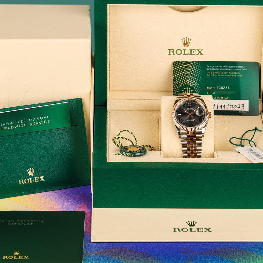 2023 Rolex Datejust 36 ref. 126231 “Wimbledon” – Everose Rolesor Full Set