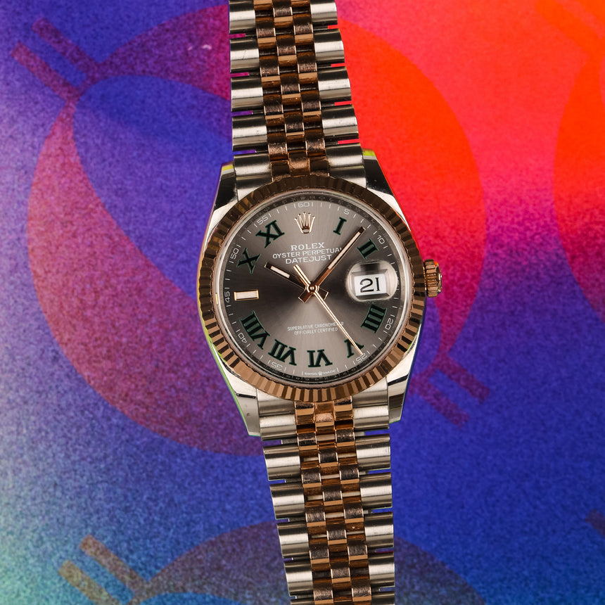 2023 Rolex Datejust 36 ref. 126231 “Wimbledon” – Everose Rolesor Full Set