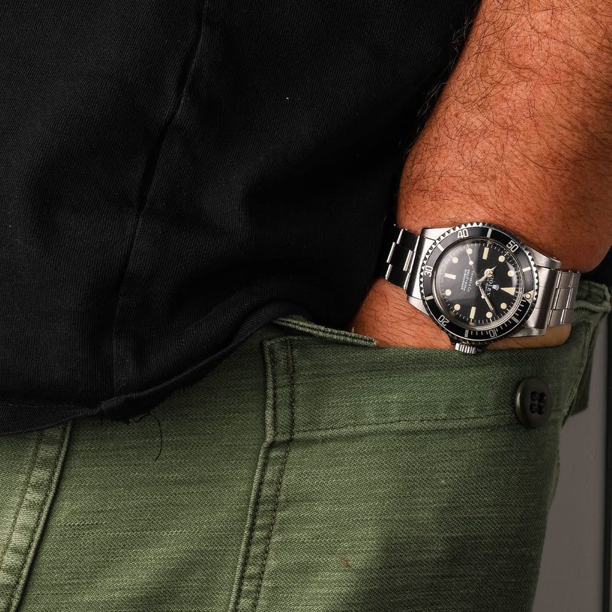 1972 (circa) Rolex Submariner reference 5513, retailed by Tiffany & Co: Very rare & box & papers