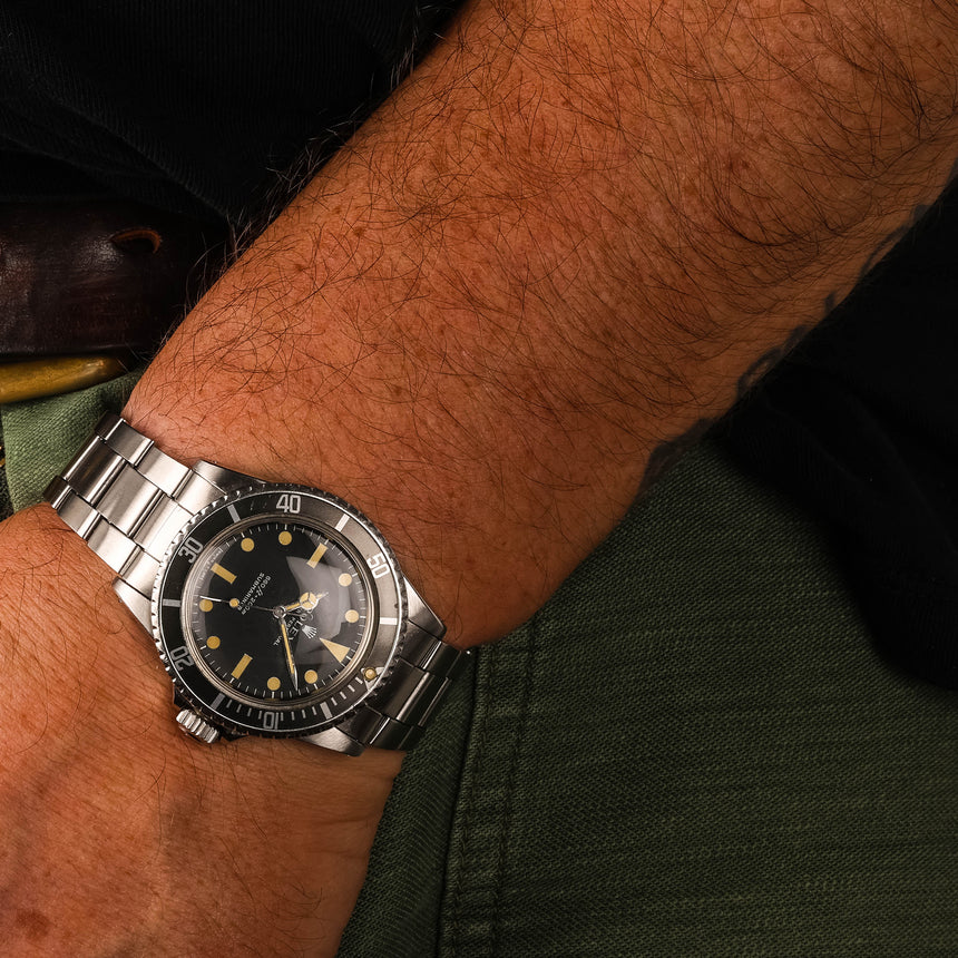 1974 (circa) Rolex submariner, Comex non logo first series, small number, extremely rare reference 5514, Bianchi papers (documents)!