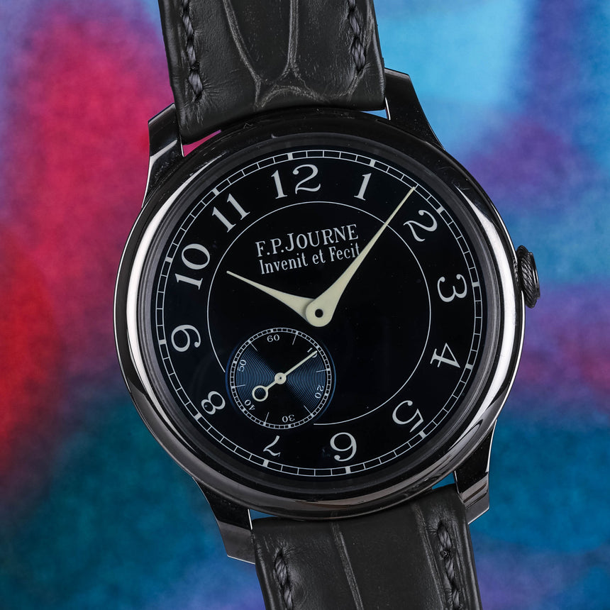 2019 F.P.Journe Souveraine Chronometre Bleu Tantalum Case Blue Dial Full Set