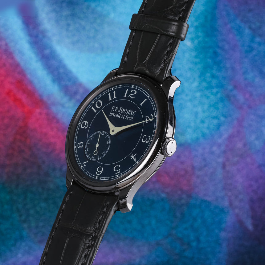 2019 F.P.Journe Souveraine Chronometre Bleu Tantalum Case Blue Dial Full Set