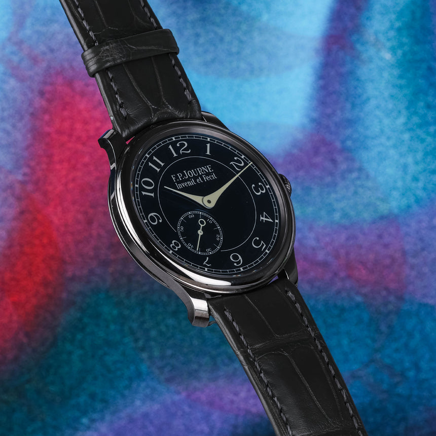 2019 F.P.Journe Souveraine Chronometre Bleu Tantalum Case Blue Dial Full Set