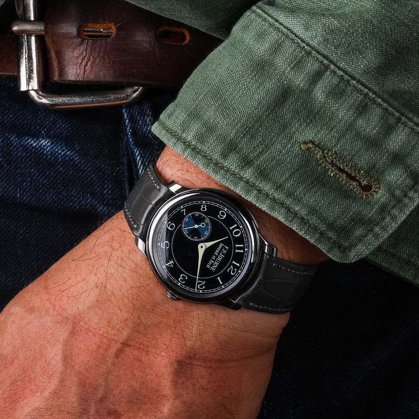 2019 F.P.Journe Souveraine Chronometre Bleu Tantalum Case Blue Dial Full Set