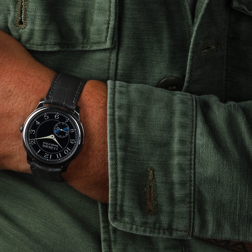 2019 F.P.Journe Souveraine Chronometre Bleu Tantalum Case Blue Dial Full Set