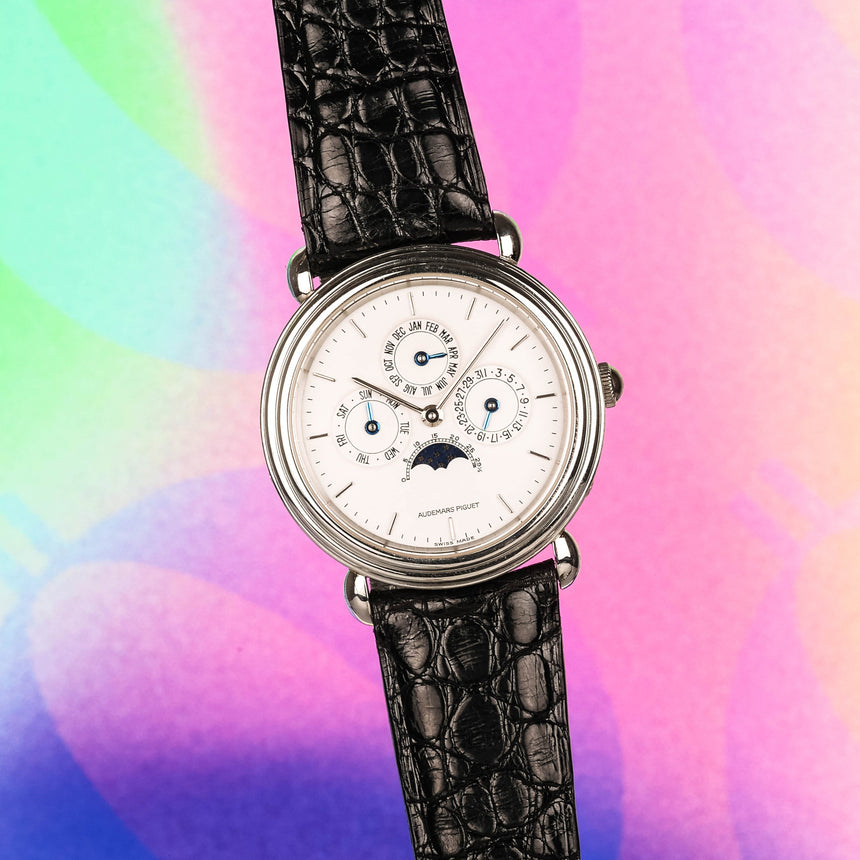 1991 Audemars Piguet Quantieme Perpetuel in Platinum Ref: 25717PT : Full Collector Set Only 70 Ex. !