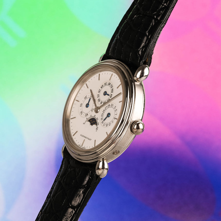 1991 Audemars Piguet Quantieme Perpetuel in Platinum Ref: 25717PT : Full Collector Set Only 70 Ex. !