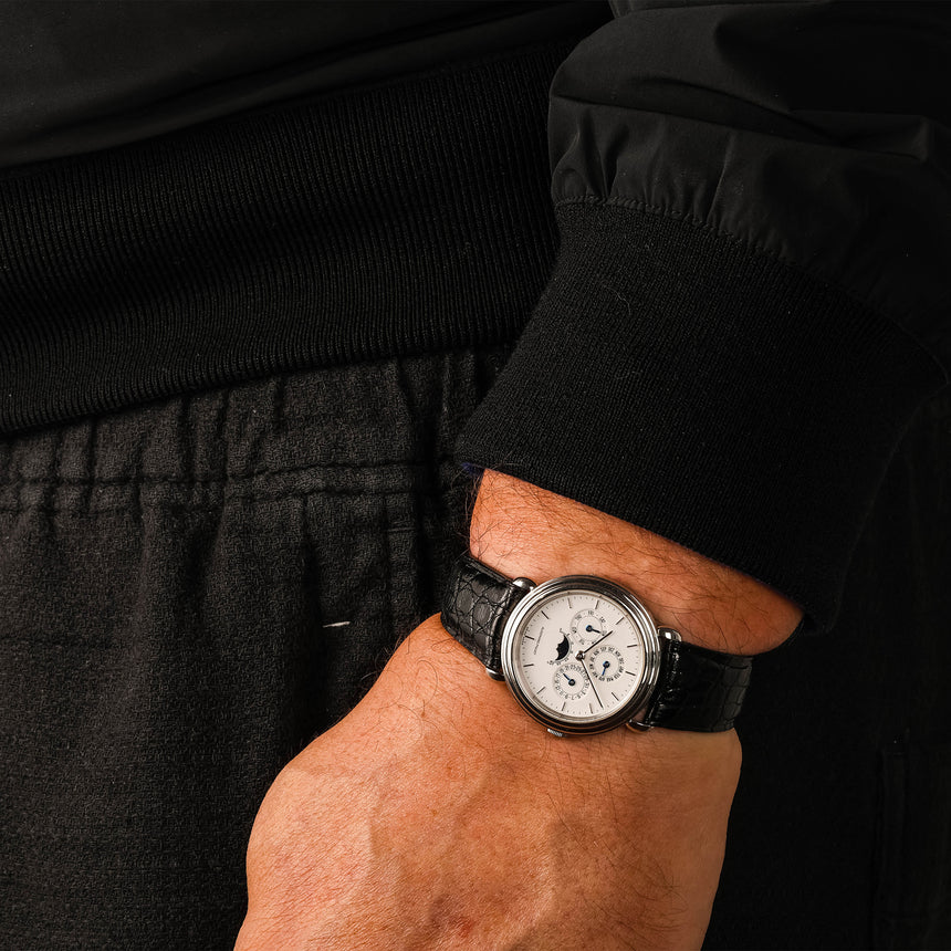 1991 Audemars Piguet Quantieme Perpetuel in Platinum Ref: 25717PT : Full Collector Set Only 70 Ex. !
