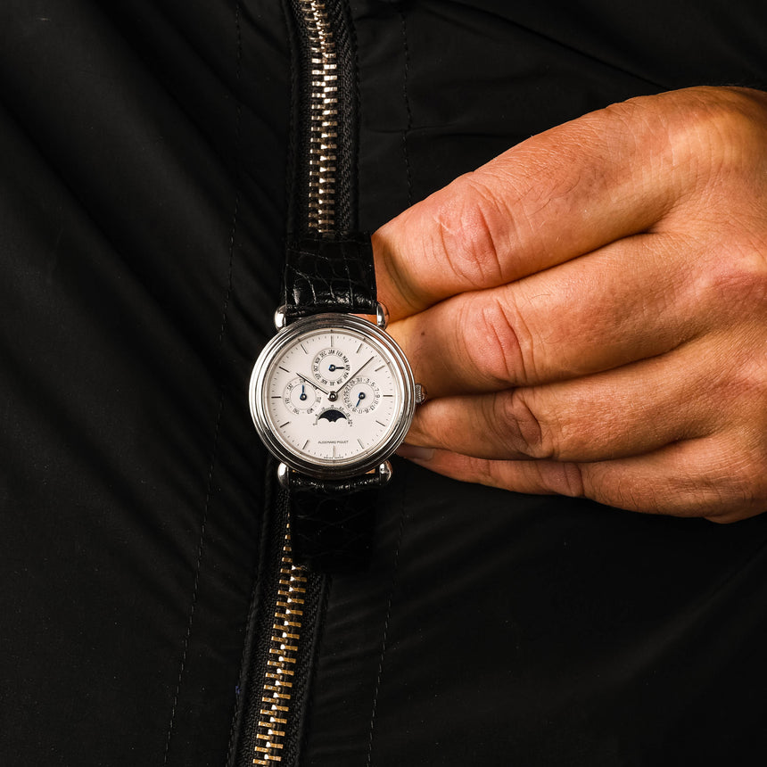 1991 Audemars Piguet Quantieme Perpetuel in Platinum Ref: 25717PT : Full Collector Set Only 70 Ex. !