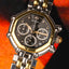 1990 (Circa) Gérald Genta Success Octagonal Chronograph with Faceted Carbon Fibre Dial Ref: 3388.7 Full Set Rare !