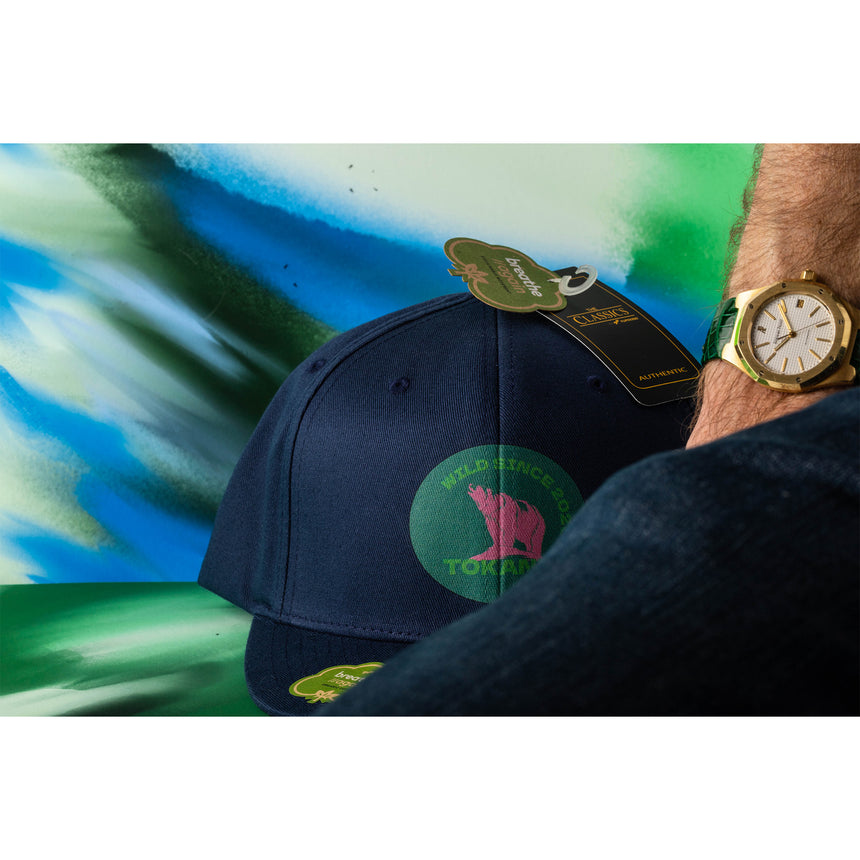 2024: "Bear Cap 3"  TOKANT ORGANIC Cotton Snapback NAVY