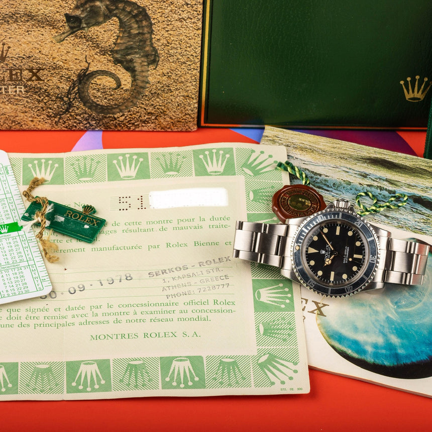 1978 Rolex Submariner reference 5513, pré-Comex dial: TOP CONDITIONS FULL SET