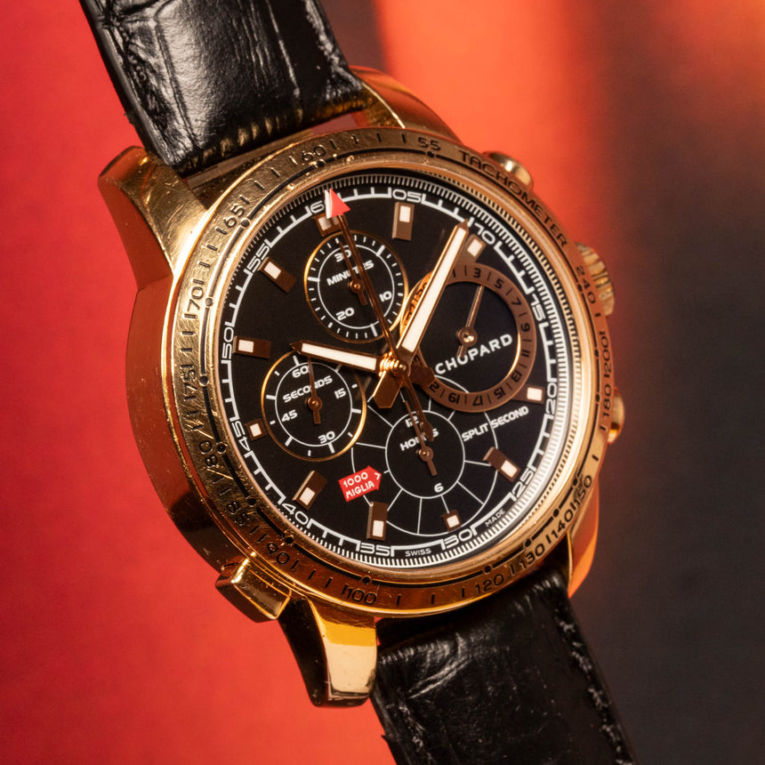 2006 Chopard Mille Miglia in 750 Rose gold, reference 16/1261: full set & service invoice