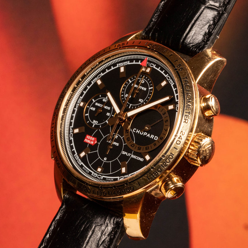 2006 Chopard Mille Miglia in 750 Rose gold, reference 16/1261: full set & service invoice