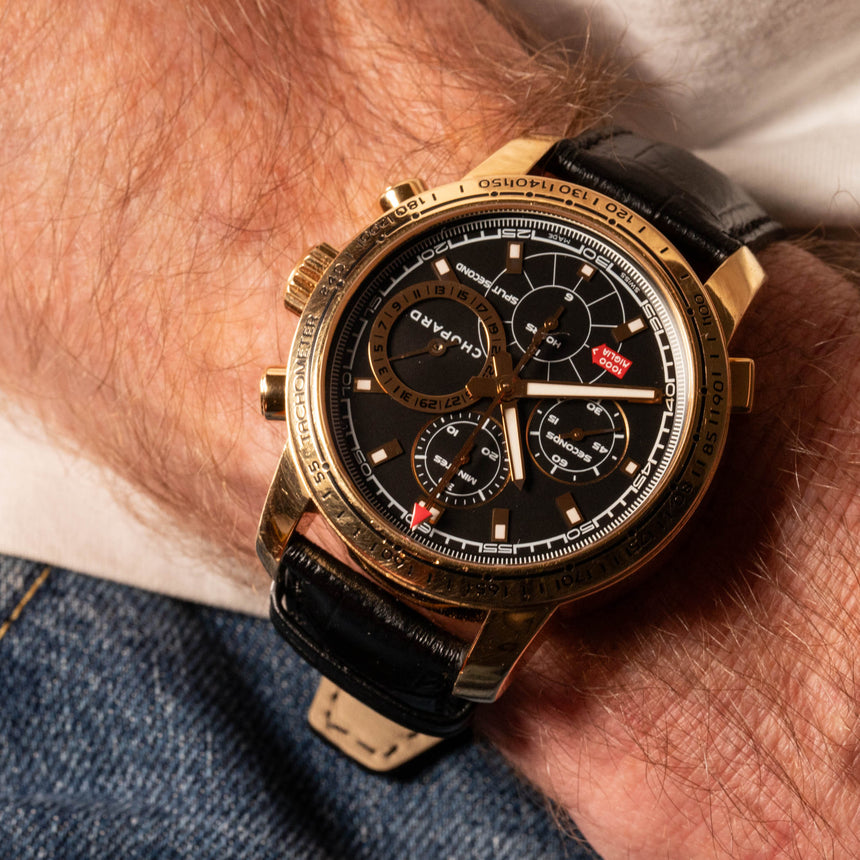 2006 Chopard Mille Miglia in 750 Rose gold, reference 16/1261: full set & service invoice