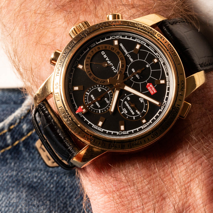 2006 Chopard Mille Miglia in 750 Rose gold, reference 16/1261: full set & service invoice