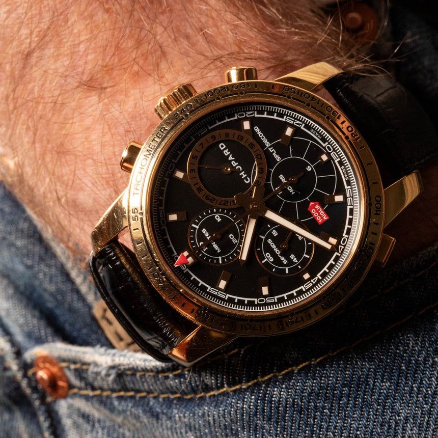2006 Chopard Mille Miglia in 750 Rose gold, reference 16/1261: full set & service invoice