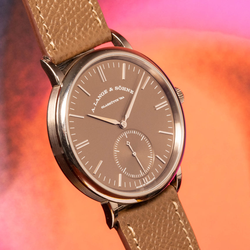 2020 A Lange und sohne ALS Saxonia special edition, tobacco dial