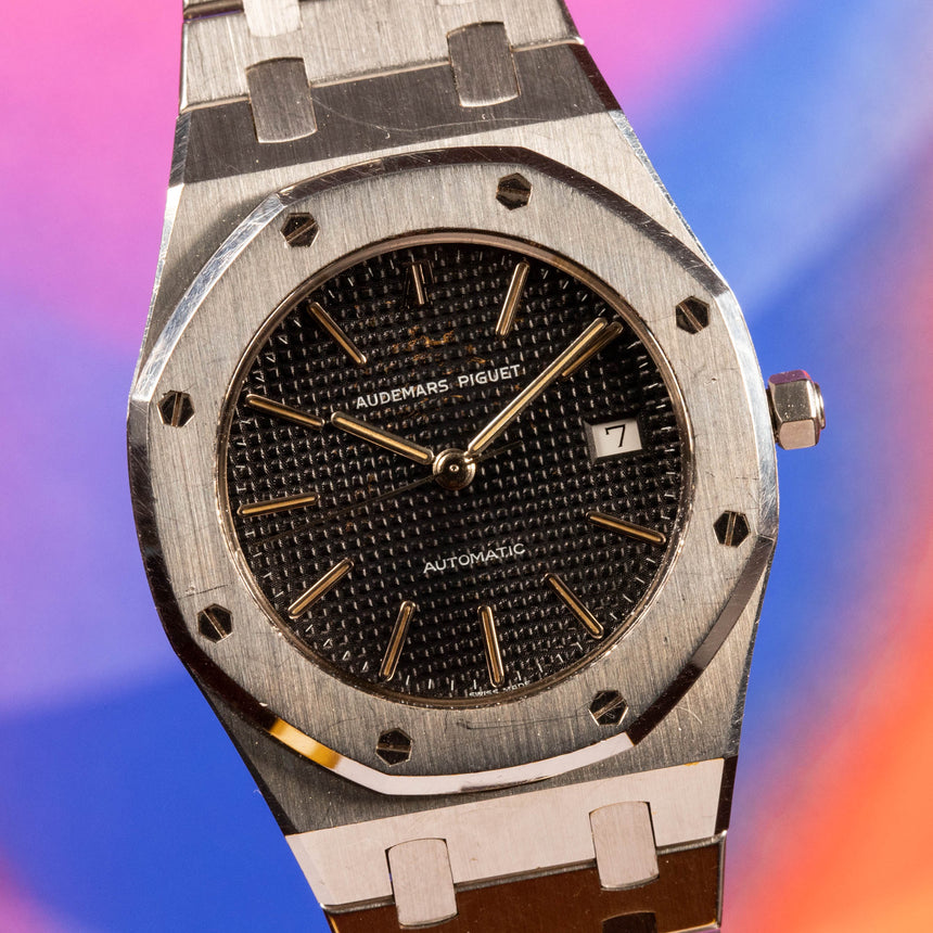 1986 (circa) Audemars Piguet Royal Oak mid-size, quite rare version, reference 14486st: UNTOUCHED
