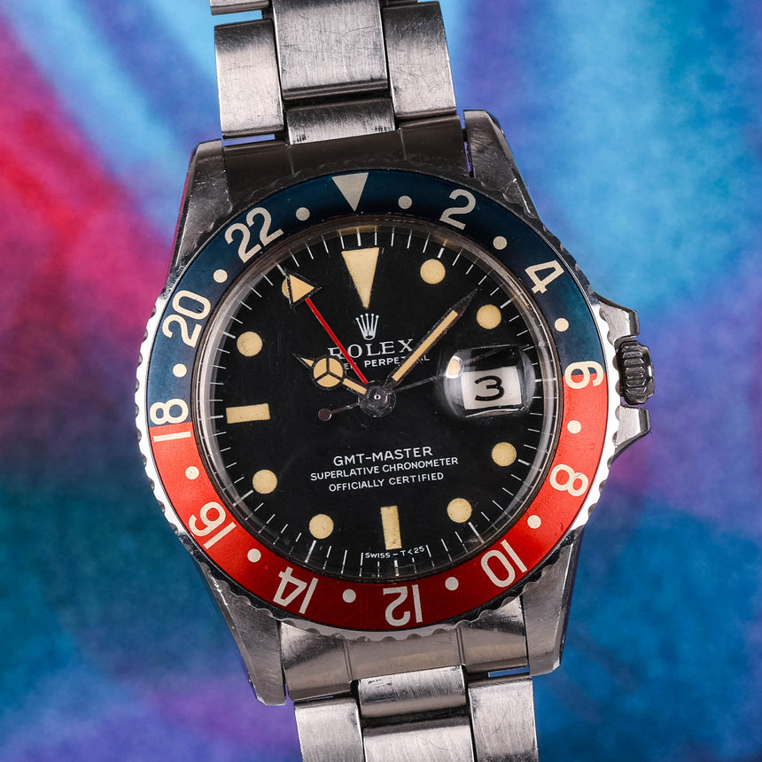1969 Rolex GMT Master ref: 1675 Full Set UNPOLISHED, Super RARE Stunning !