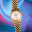 1949 Circa Rolex Bubbleback Ovettone in GOLD RARE Ref: 6030/6075 Crazy dial & original Bracelet