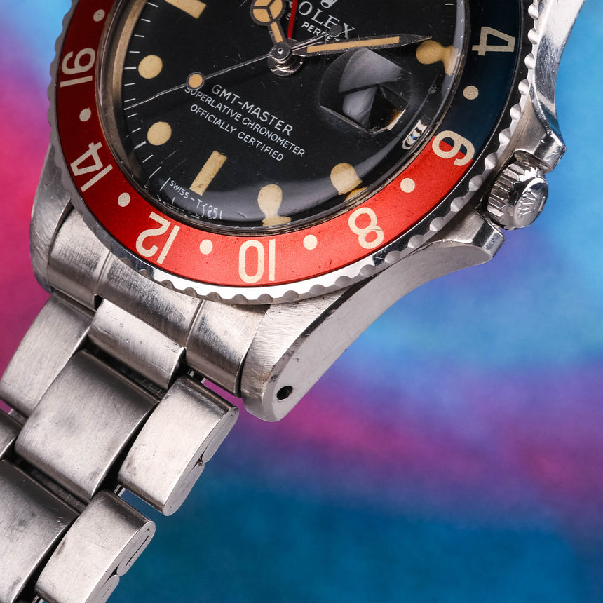 1969 Rolex GMT Master ref: 1675 Full Set UNPOLISHED, Super RARE Stunning !