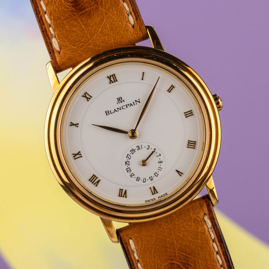 1988 RARE Blancpain Villeret with date special provenance: The watch of A BIG BOSS