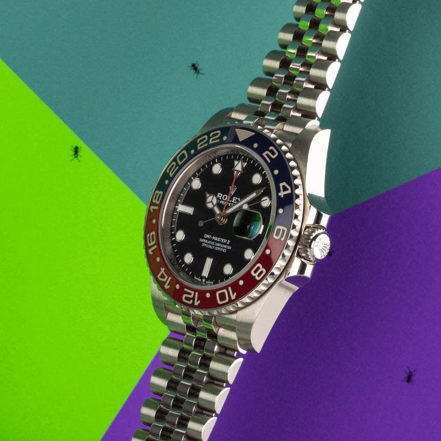2019 Rolex GMT Master 2 ref 126710BLRO: 1 French owner: FULL SET TOP CONDITIONS