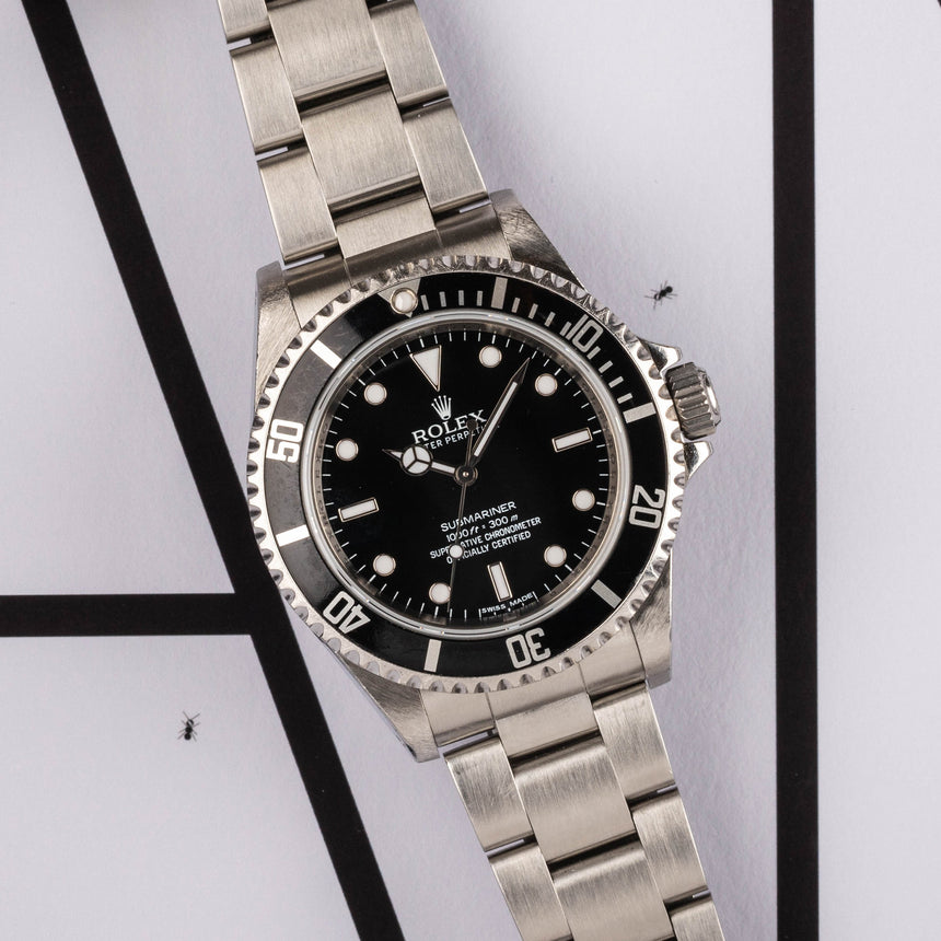 2010 Rolex Submariner ref 14060: Unpolished, Box and card