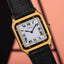 Circa 1992 Cartier pré-CPCP Santos Dumont ultra thin ref 1575 : PARIS dial
