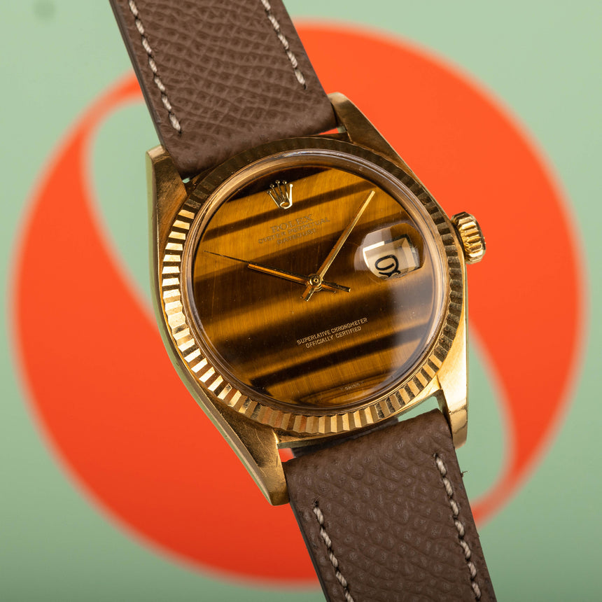 1973 Rolex Datejust ref 1601/8 Tiger's-eye dial