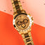 1991 Rolex cosmograph Daytona ref 16528 YG & gold diamond dial: UNTOUCHED TOP conditions, TOP collector SET