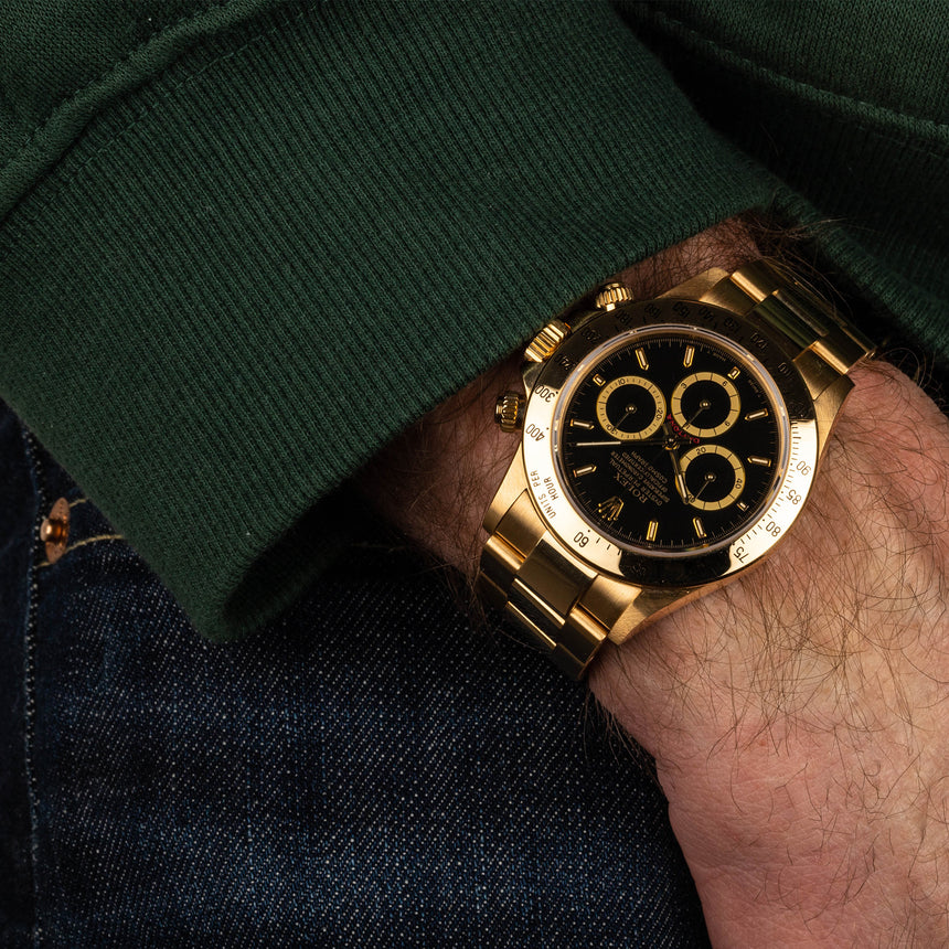 1992 Rolex Daytona in Yellow Gold ref 16528: FULL COLLECTOR SET & LNOS
