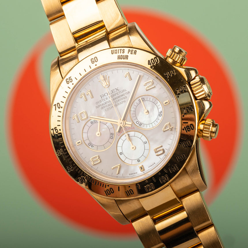 1998 Rolex Daytona ref 16528 Mother of pearl dial