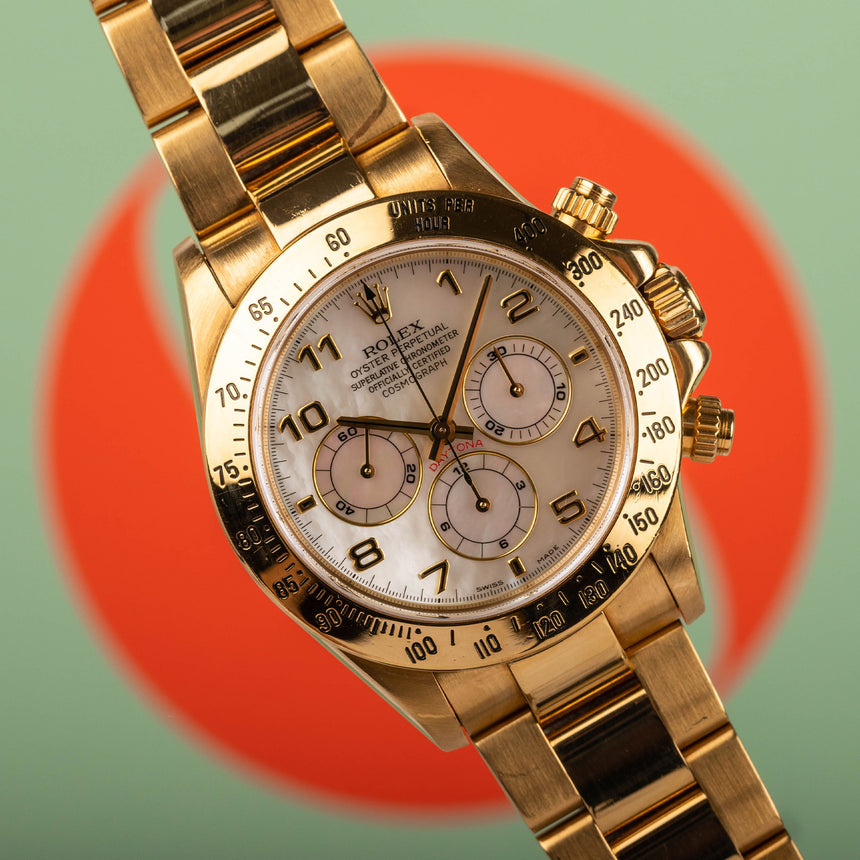 1998 Rolex Daytona ref 16528 Mother of pearl dial