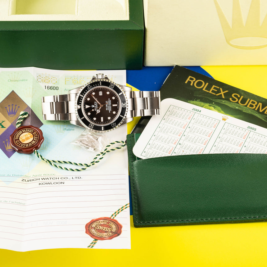 2004 Rolex Sea-Dweller ref 16600: Box & Papers