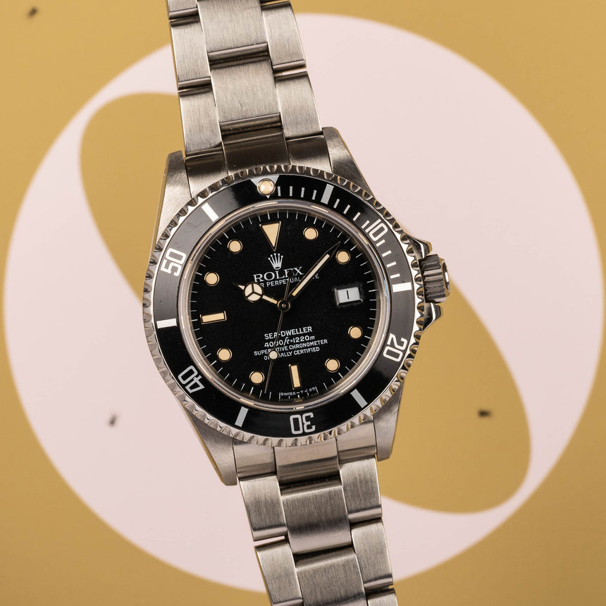 1986 Rolex Sea-Dweller ref 16660 "666" : Boxes and paper
