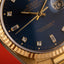 1989 Rolex YG Day-Date blue diamond dial ref 18238: Like NEW & FULL COLLECTOR SET