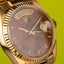 1987 (circa) Rolex Day-Date in yellow gold ref 18038: Impressive WOOD DIAL