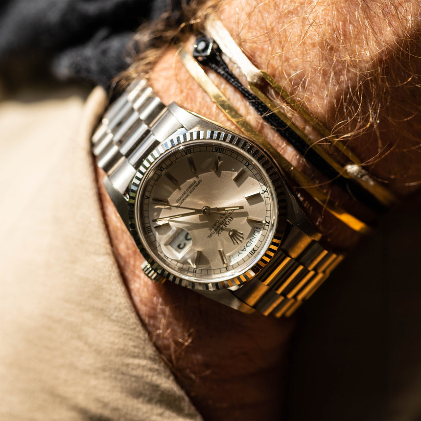 1993 Rolex white gold Day-Date ref 18239 : untouched conditions